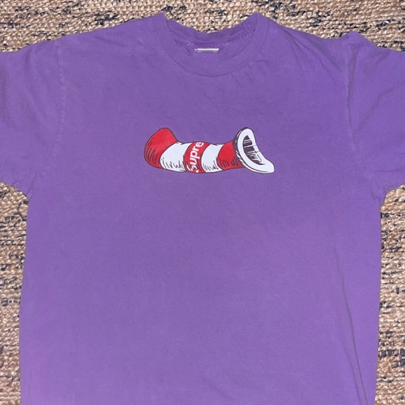 Supreme Other - Supreme Cat in the Hat tee(men medium)